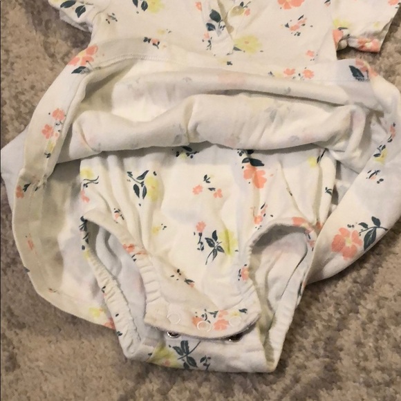 Flowered Onesie Dress - Picture 3 of 3